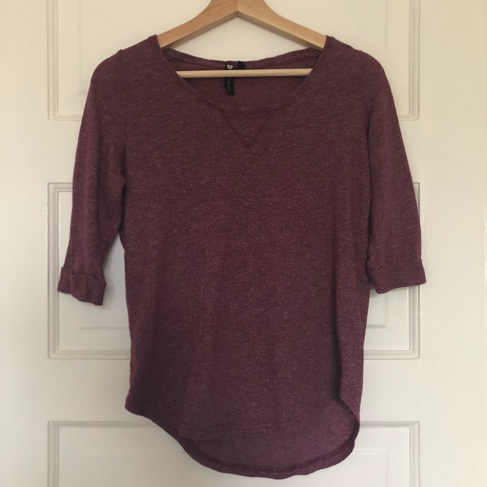 Cotton On 3/4 Sleeve Wine Color